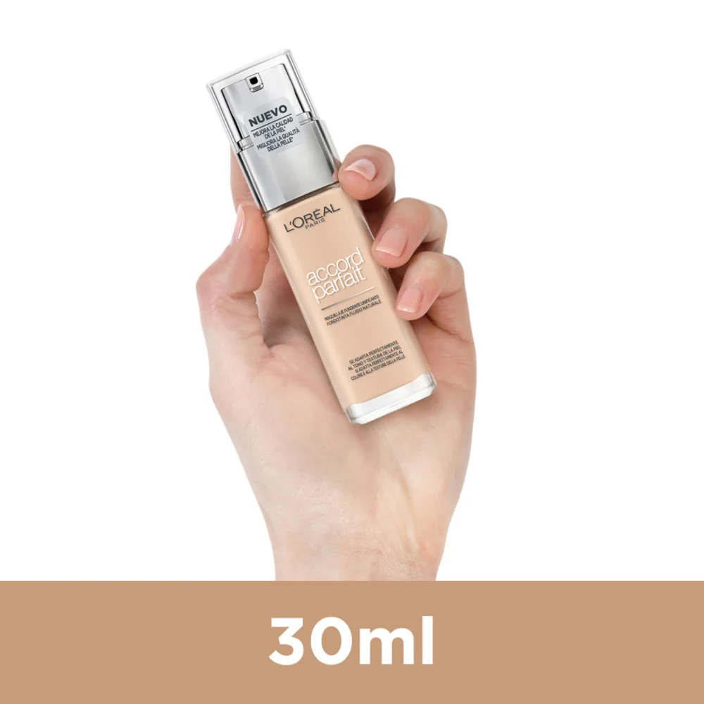 L'oréal Paris Accord Parfait Fondotinta 2D/2W Amande Doré - Image 4