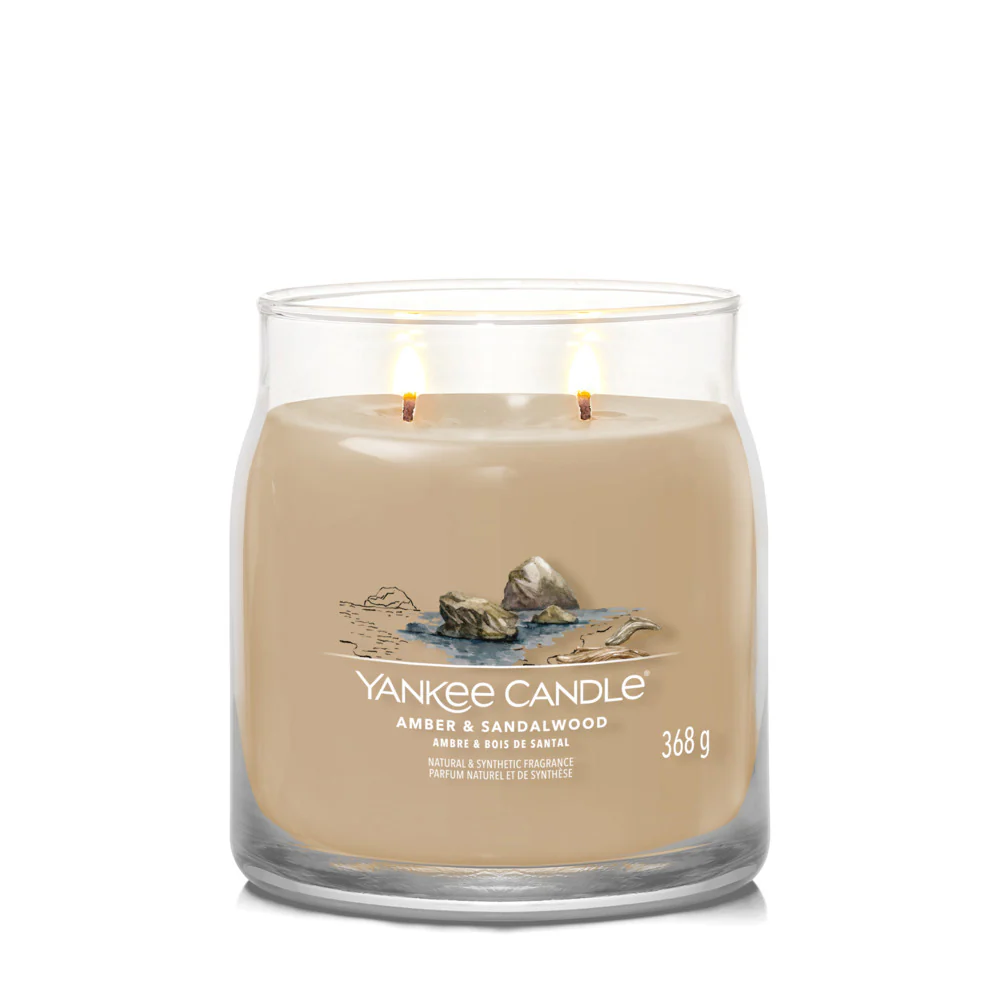 Yankee Candle Amber & Sandalwood Signature Media & Sandalwood Signature - Image 2