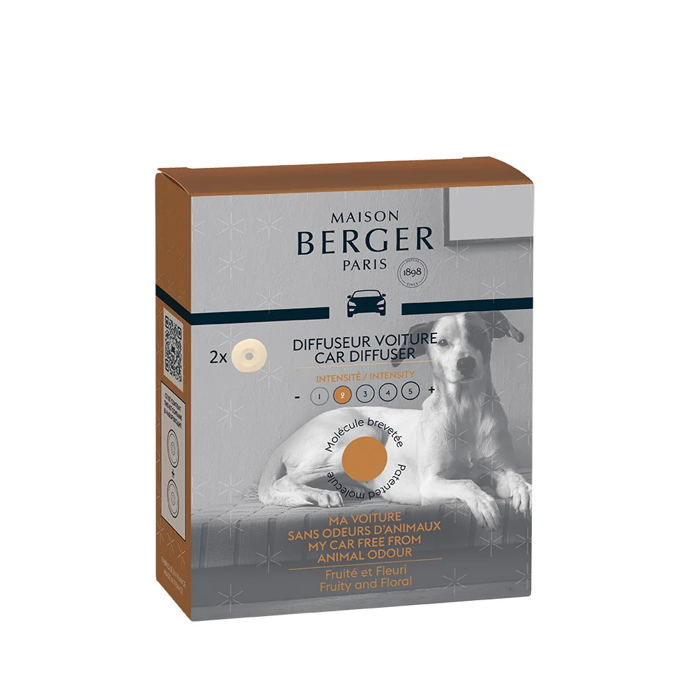 Maison Berger Paris Diffuseur Voiture Recharge Aroma Happy 2x17gr eur Voiture Recharge Aroma Happy - Image 2