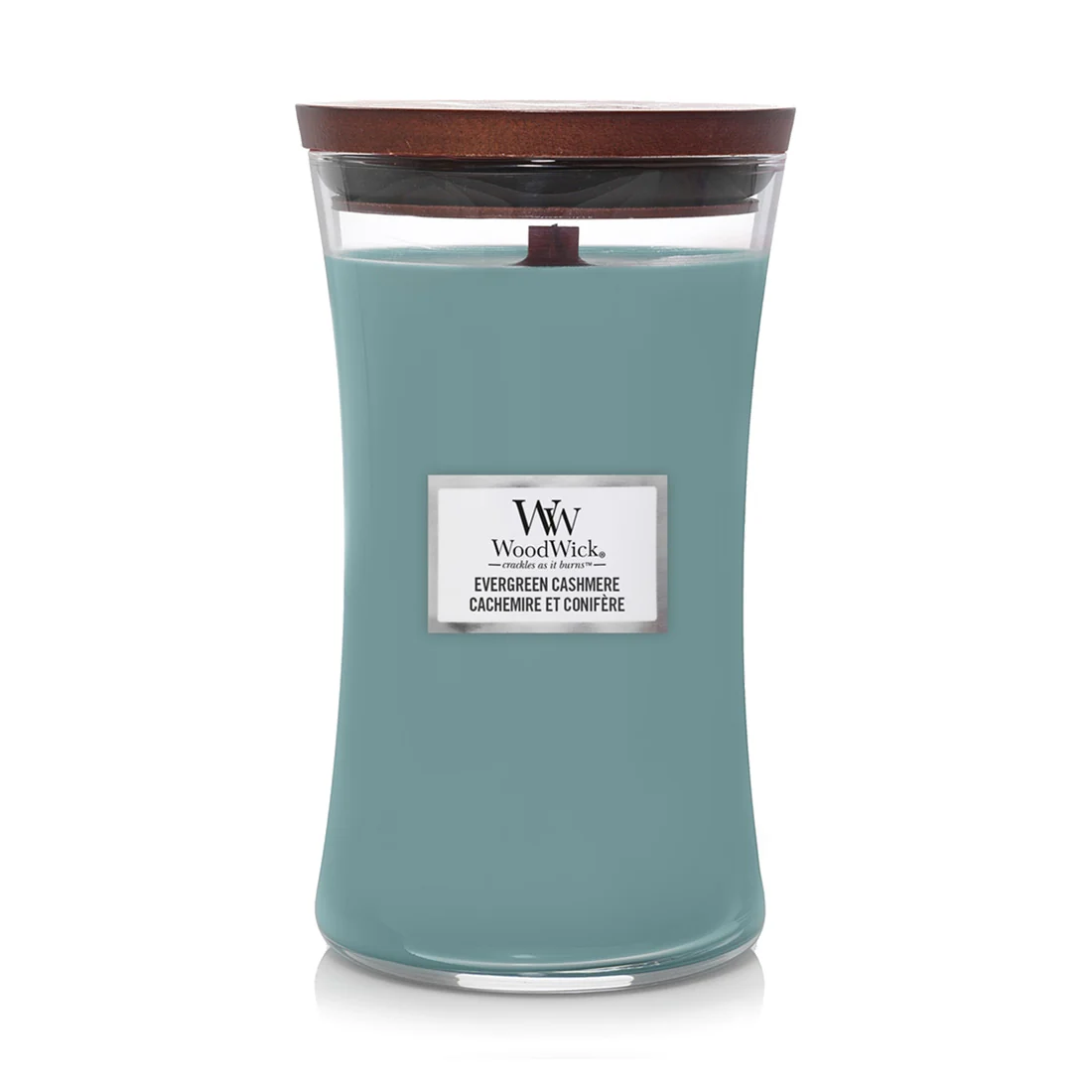 Woodwick Evergreen Cashmere Ellipse en Cashmere