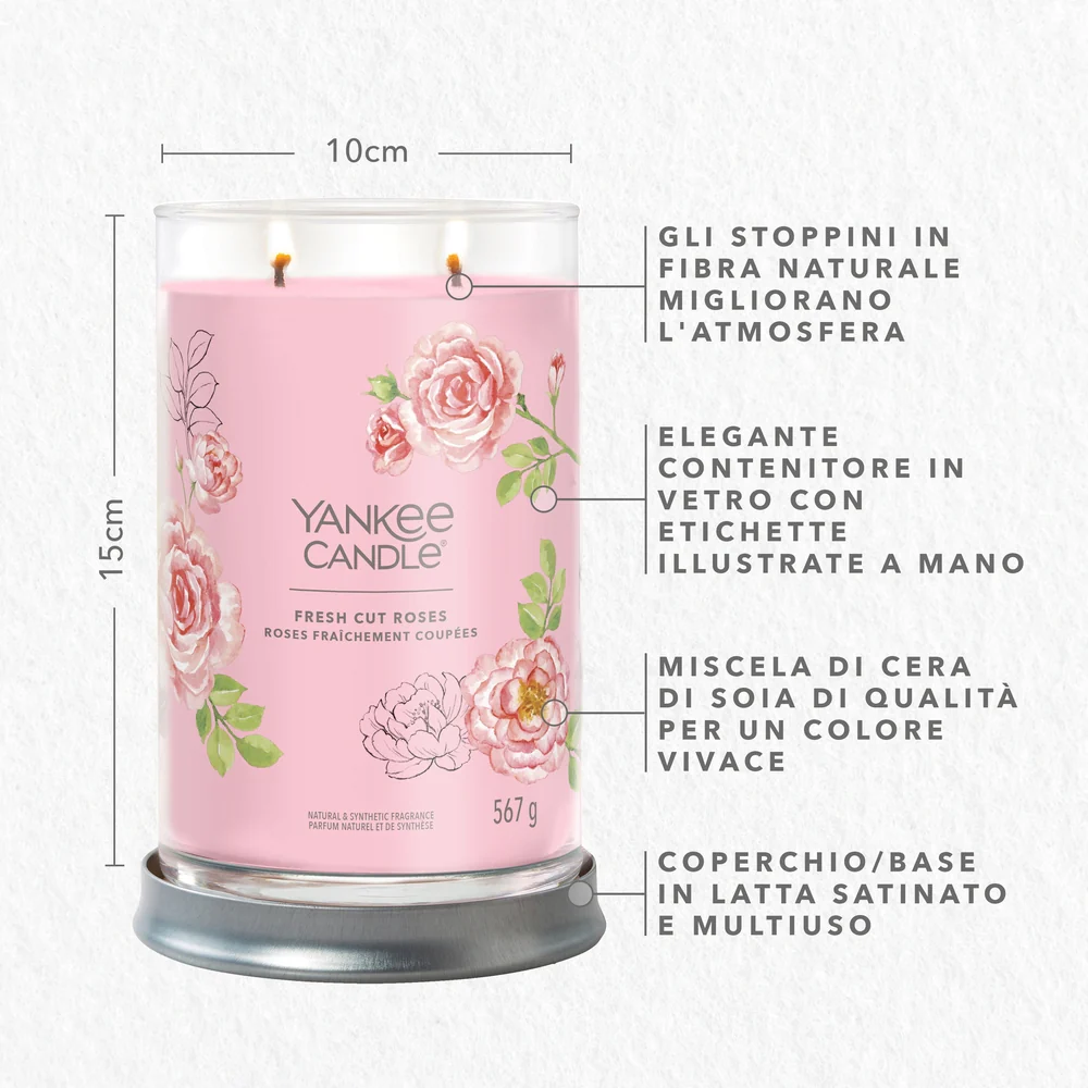 Yankee Candle Fresh Cut Roses Signature Tumbler - Image 2