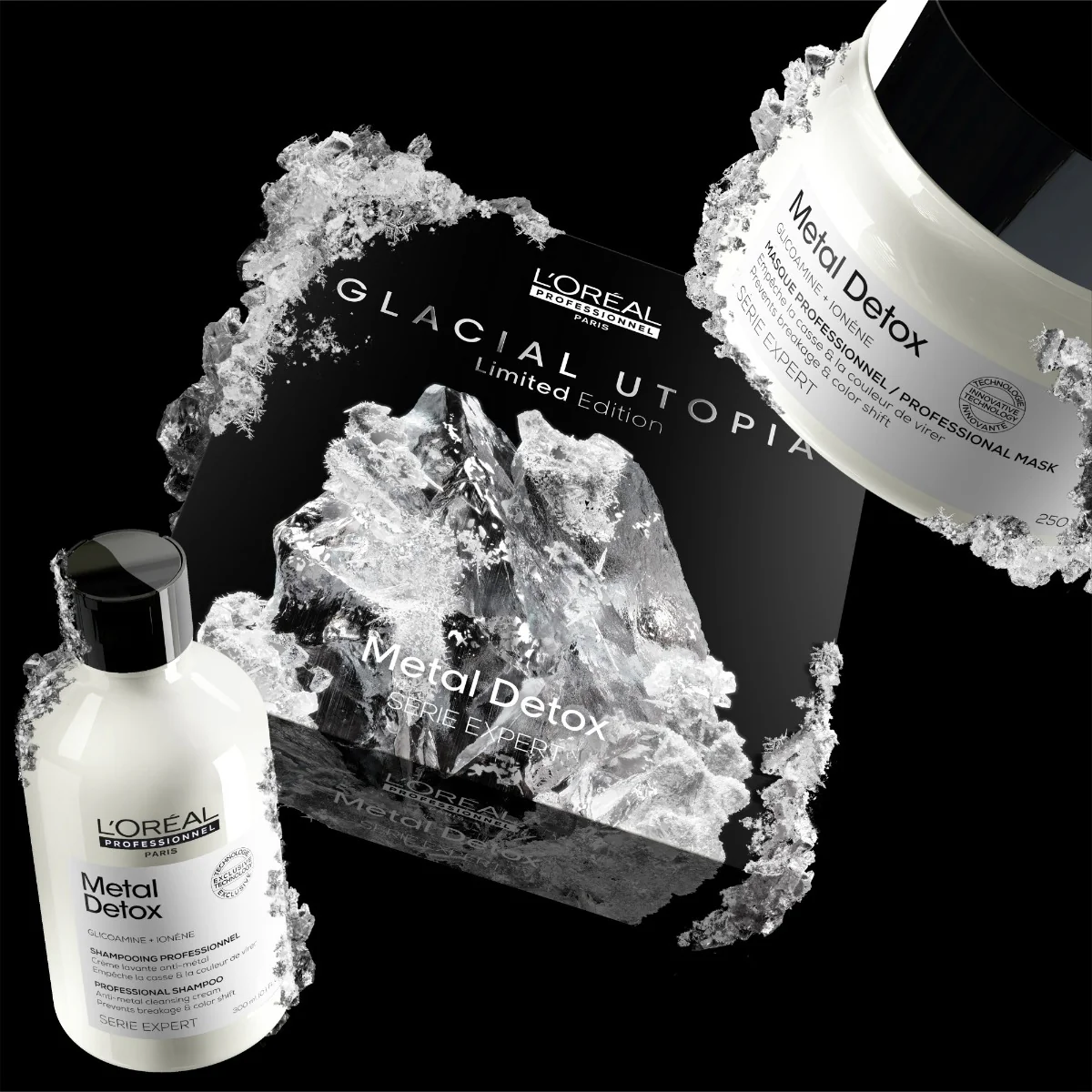 L'oreal Professionnel L'Oreal Professionel Glacial Utopia Limited Edition Metal Detox Duo Set V1 - Image 2