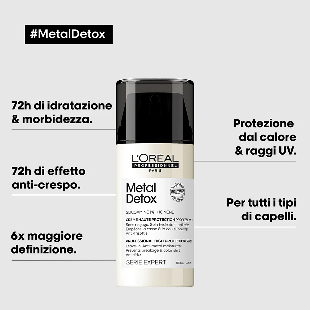 L'oreal Professionnel Metal Detox Crema Leave-in 100 ml - Image 3