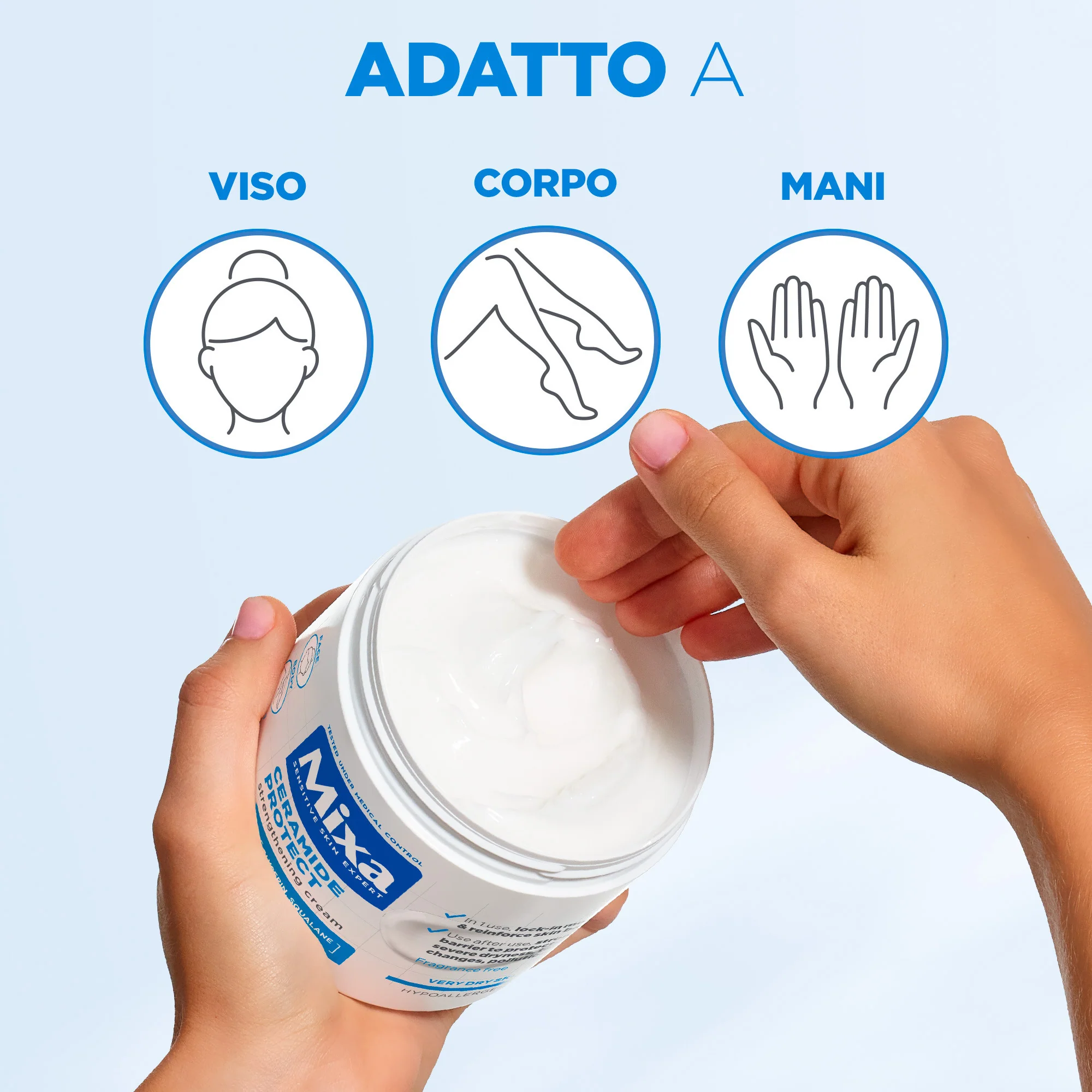 MIXA Ceramide Protect Crema Idratante Rinforzante  400 ml - Image 3
