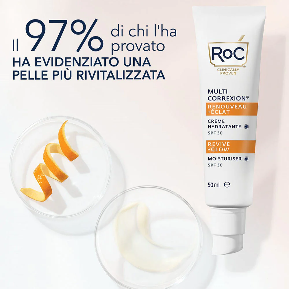 Roc Multi Correxion Renouveau + Éclat Crème Hydratante SPF30 50 ml - Image 2