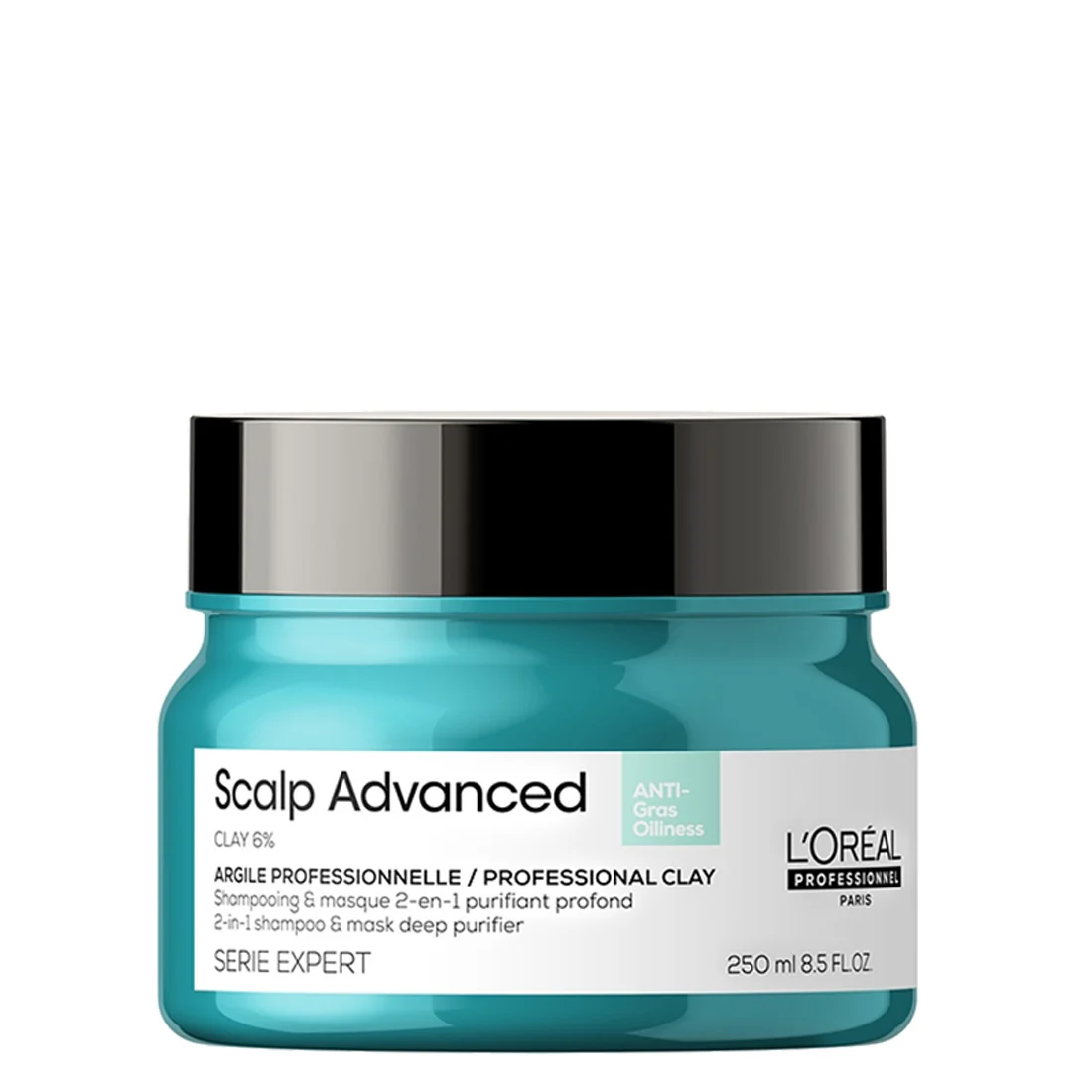 L'oreal Professionnel Scalp Advanced 2-in-1 Deep Purifier Clay Anti-Oiliness 250 ml