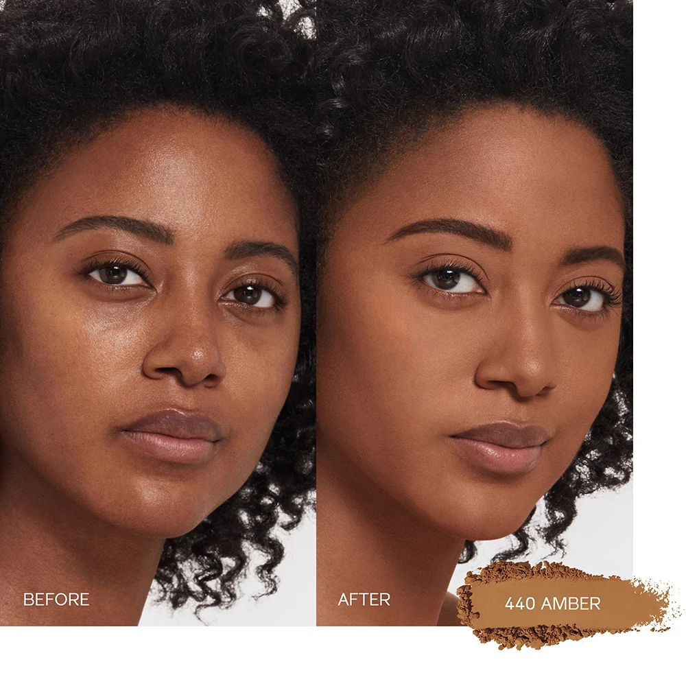 Shiseido SYNCHRO SKIN SELF-REFRESHING CUSTOM FINISH POWDER FOUNDATION 440 Amber - Image 3