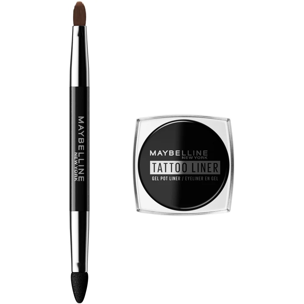 Maybelline New York Tatto Liner Gel Pot 2in1 Blackest Black - Image 3